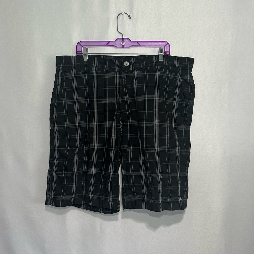 Rusty Black Plaid Shorts Size 38